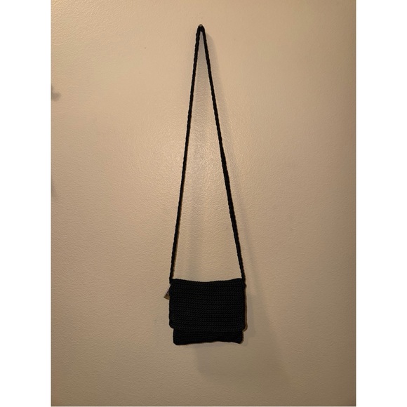 THE SAK Small Y2K Black Crochet Crossbody - Picture 5 of 10